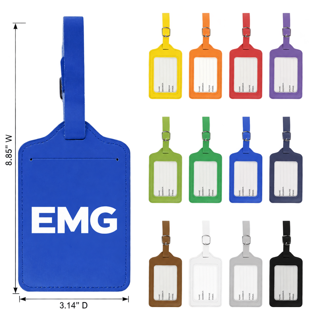 Acrylic Luggage Tag - High-Impact Branded Giveaway view 2