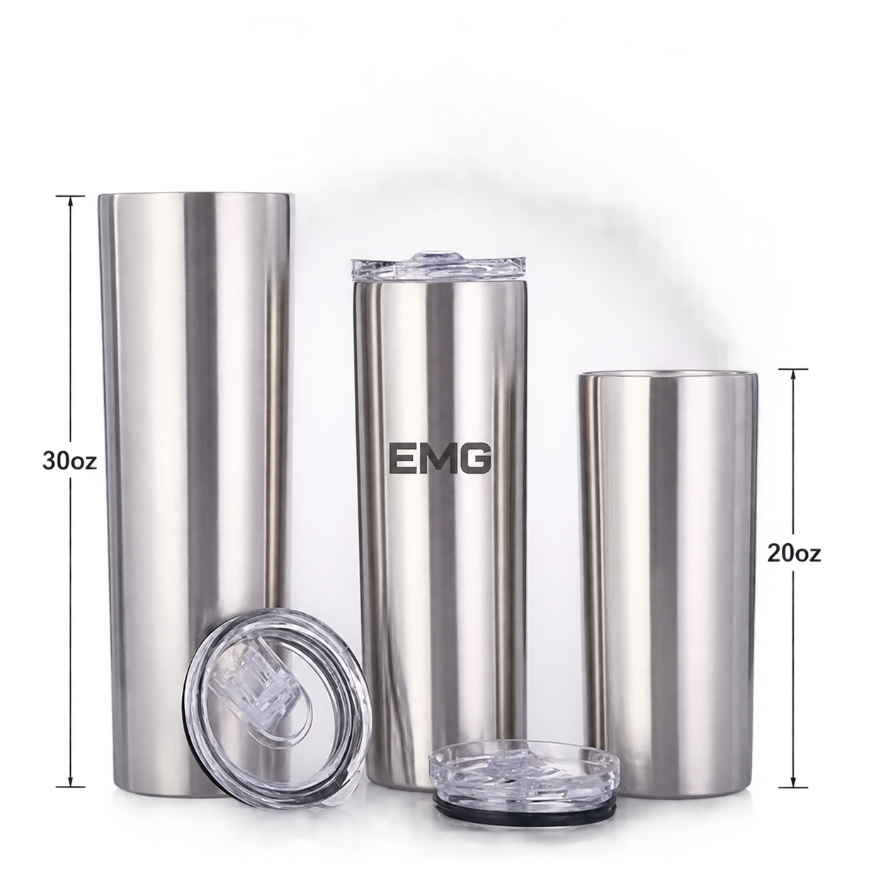 30 oz Stainless Steel Tumbler - Branded Hydration Essential view 2