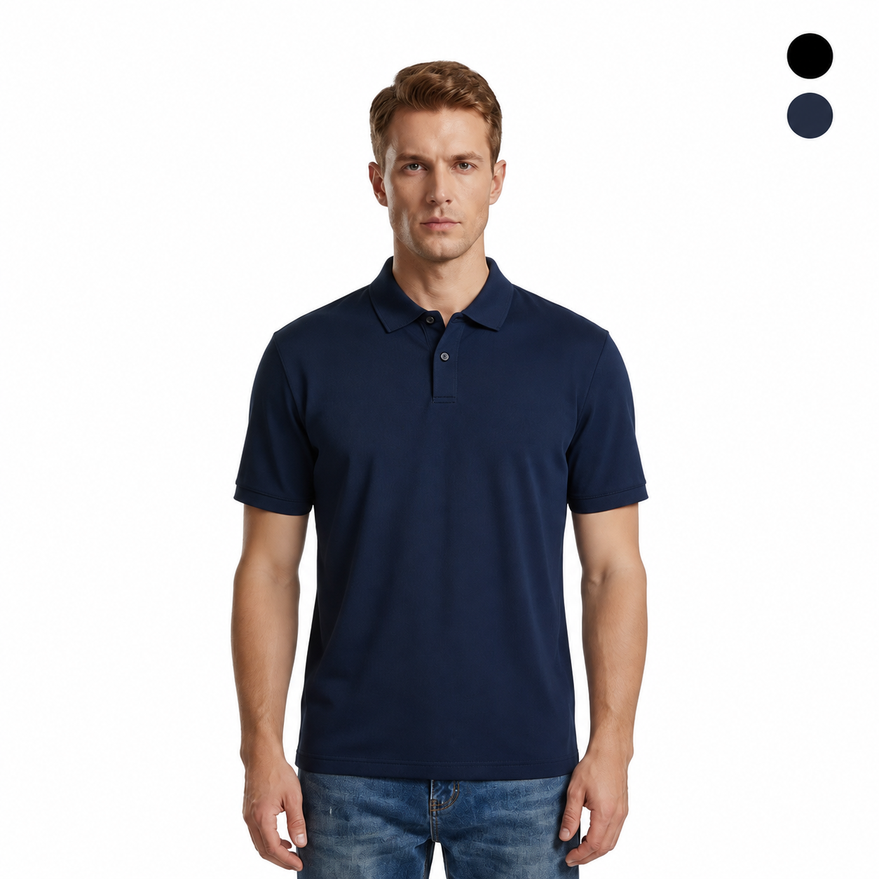 Men's Micro Pique Ribbed Collar Polo Shirt - Team & Event Branding Essential
