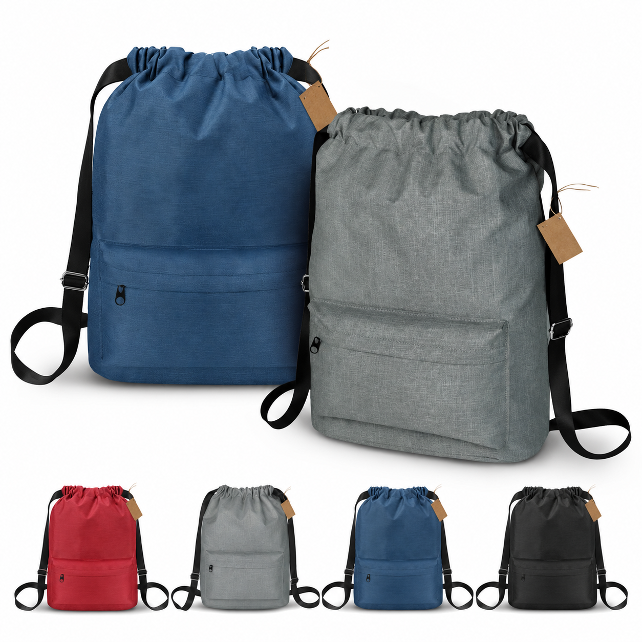 EcoVenture RPET Drawstring Backpack - Sustainable Campaign Essential