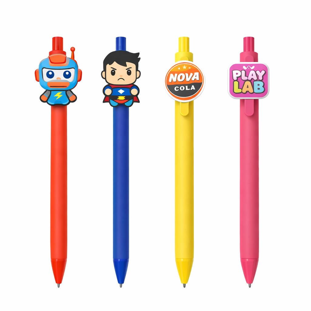 Custom PVC/Acrylic Patch Gel Pen - Branded Office & Event Essential view 2