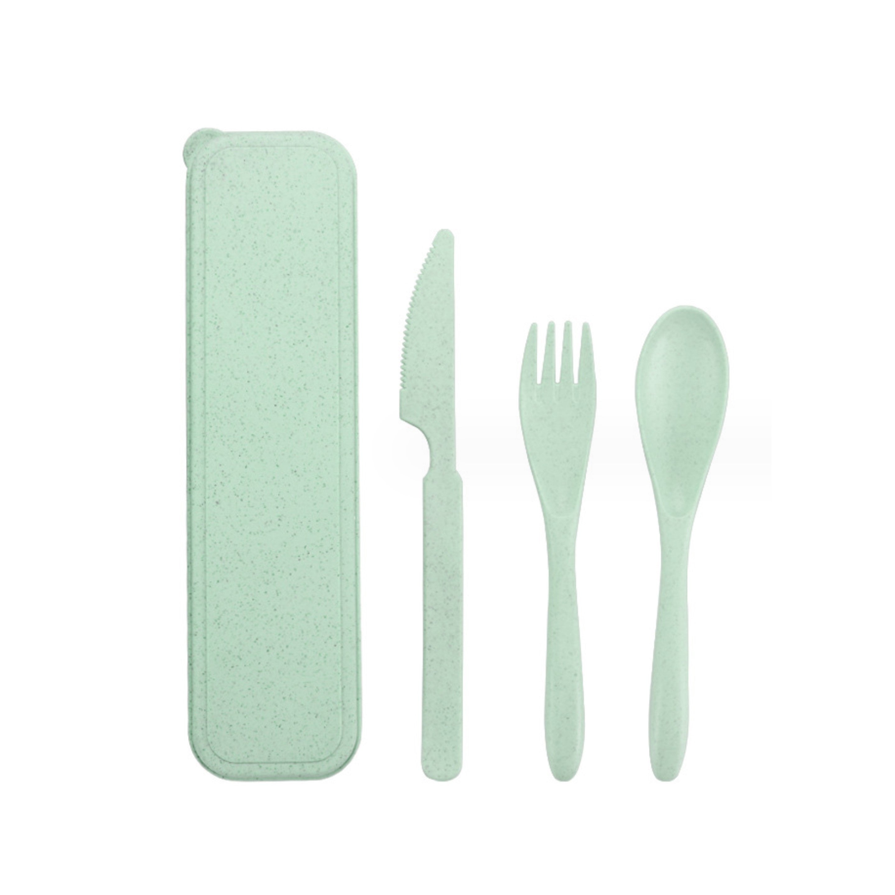 Portable Wheat Straw Cutlery Set - Sustainable Campaign Essential view 4