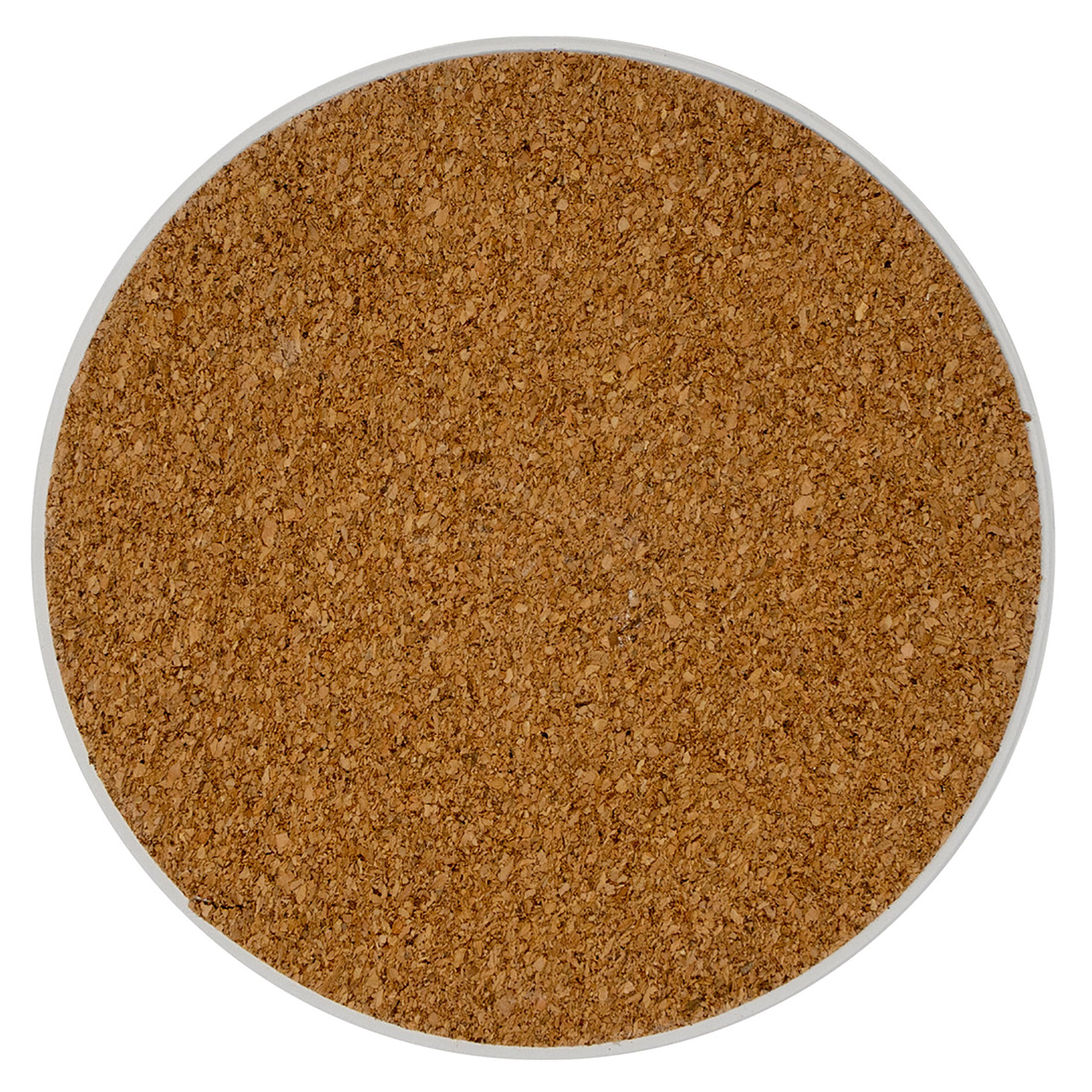 Full Color Print Round Ceramic Coaster with Cork Base - Branded Hydration Essential view 4