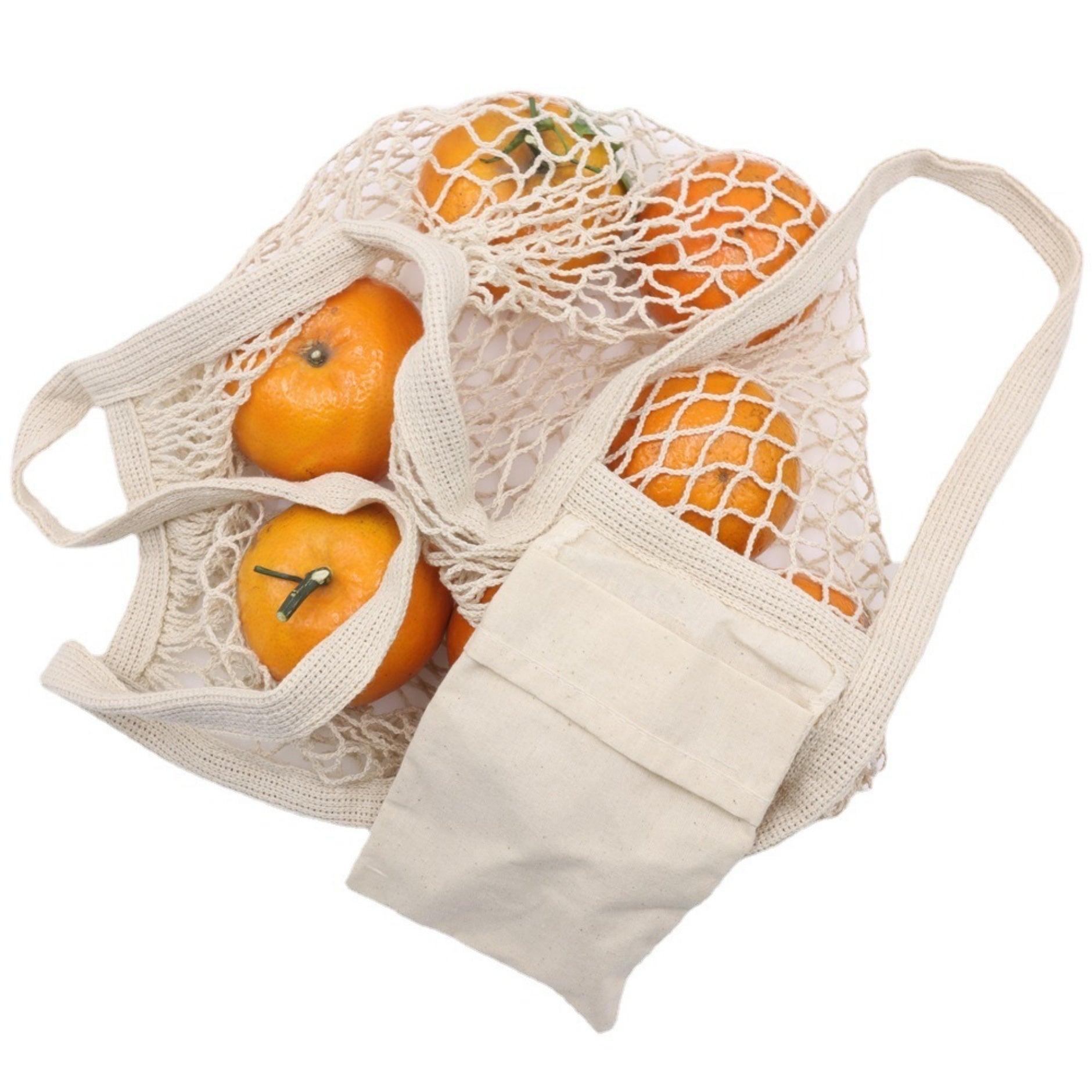 Collapsible Cotton Mesh Tote Bag - Sustainable Campaign Essential view 4