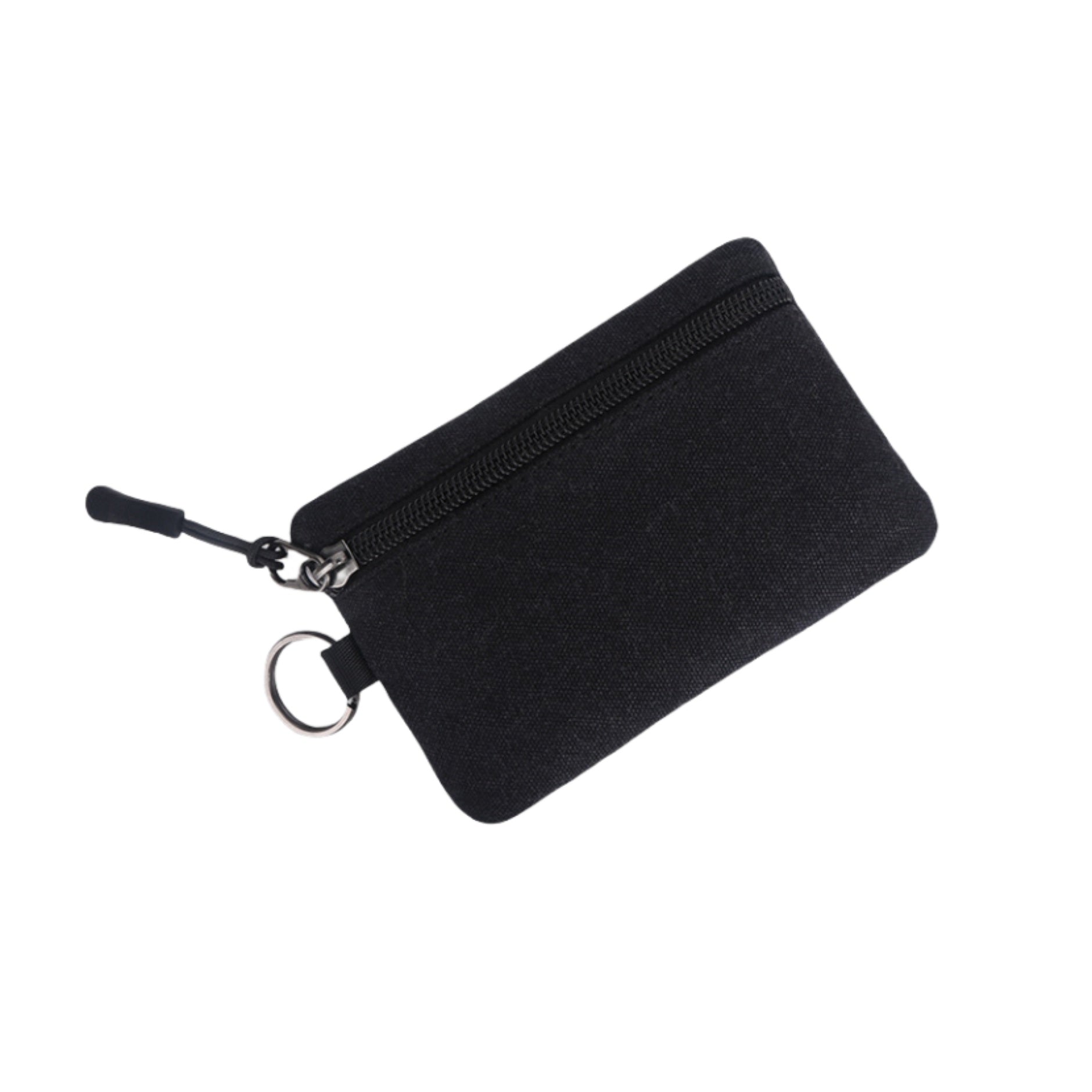Small Zippered Coin Pouch with Key Ring view 4
