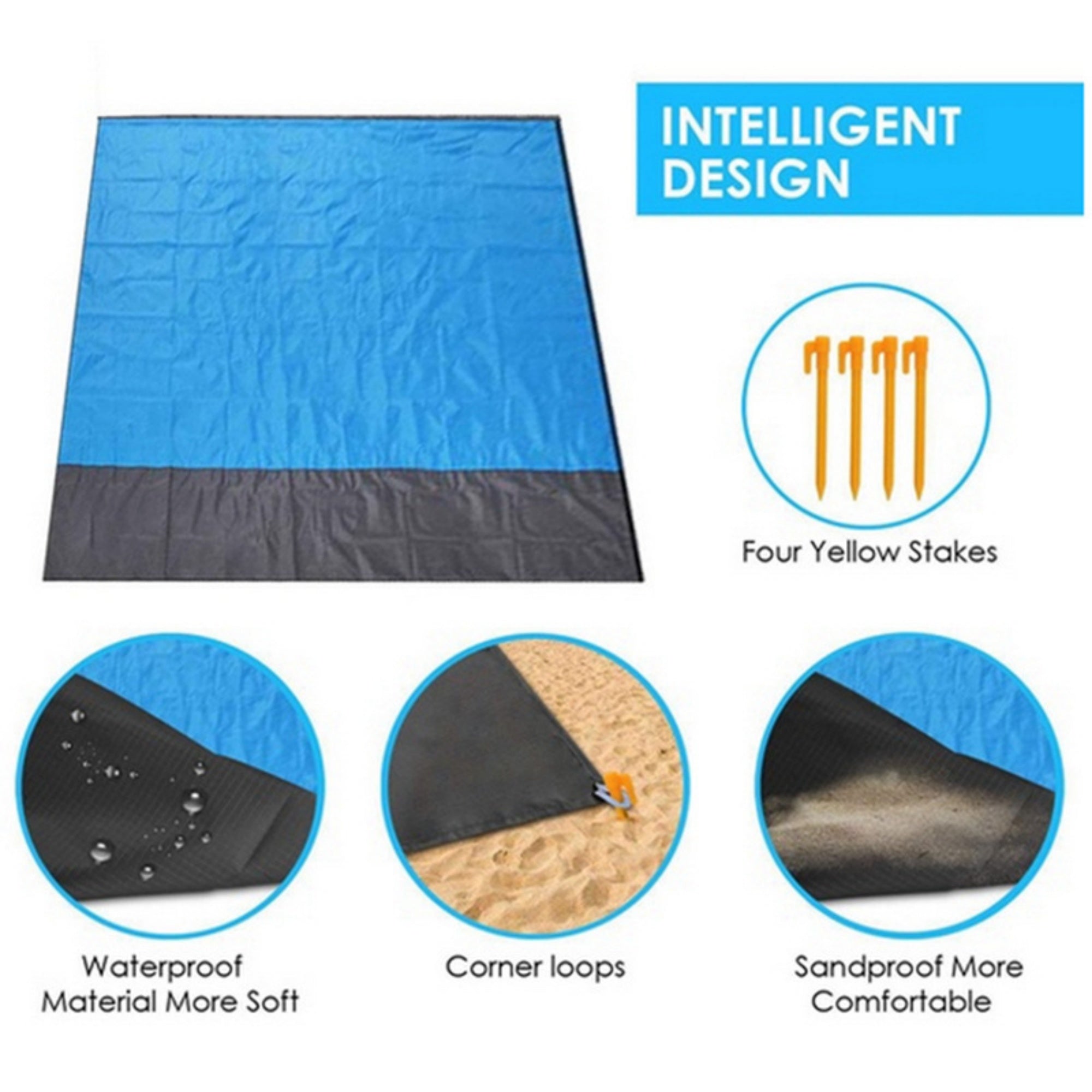 Extra Large Beach Mat Outdoor Blanket - Seasonal Branded Gift view 4