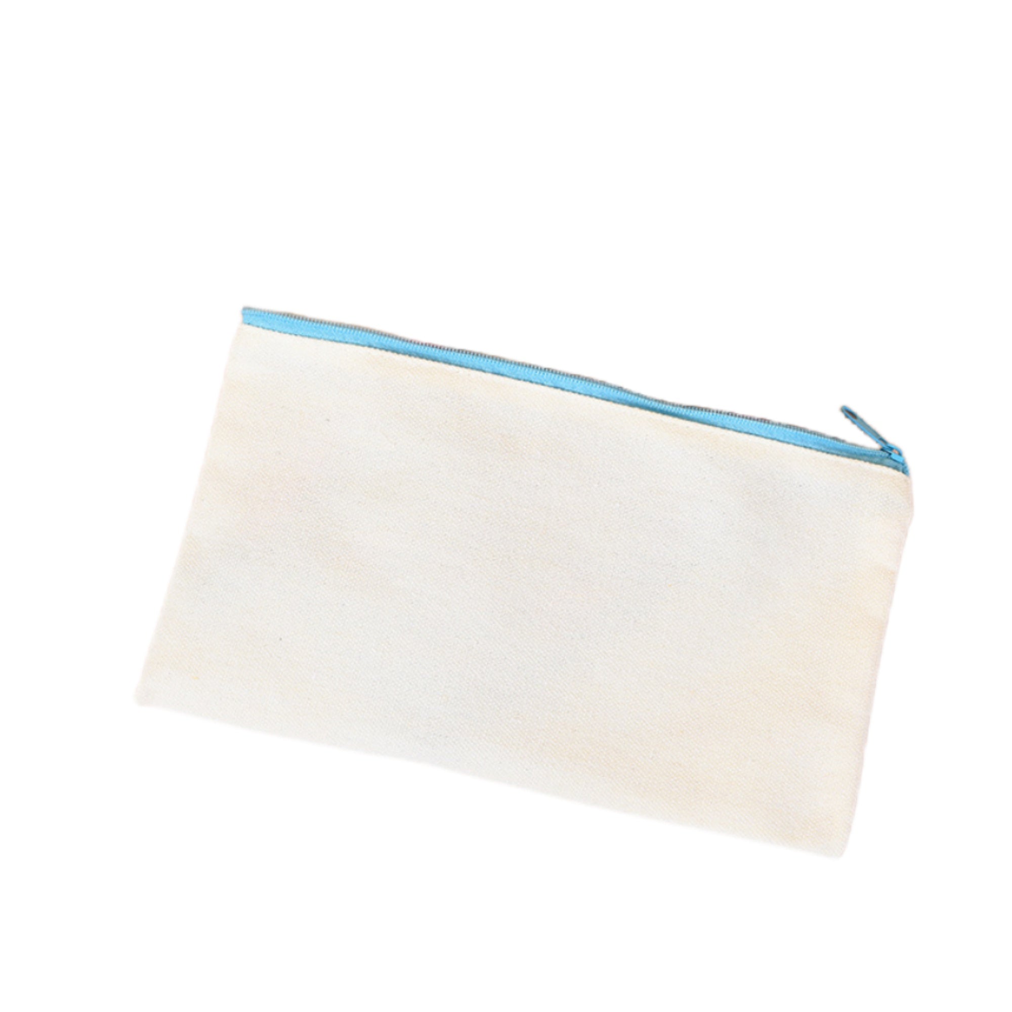 10 OZ Canvas Cosmetic Bag Pencil Pouch - OCEAN view 6