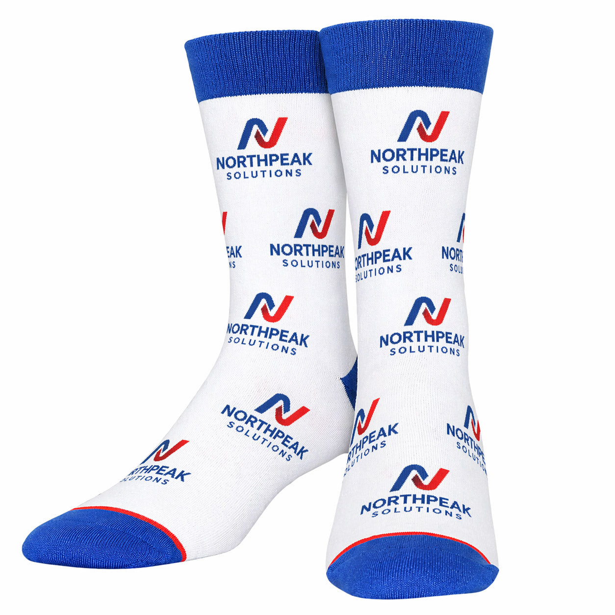 Custom Knit Cotton Crew Jacquard Socks - Team & Event Branding Essential