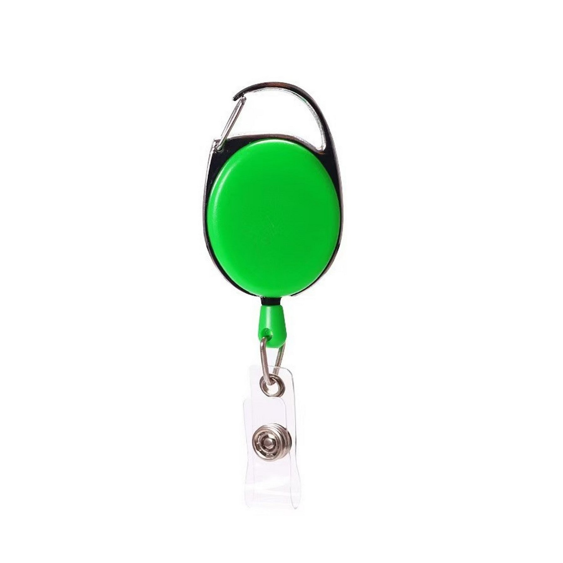 Full-Color Oval Carabiner Retractable Badge Reel with Belt Clip - High-Impact Branded Giveaway view 7