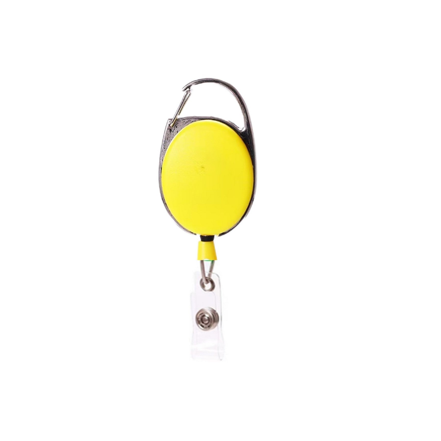 Full-Color Oval Carabiner Retractable Badge Reel with Belt Clip - High-Impact Branded Giveaway view 8