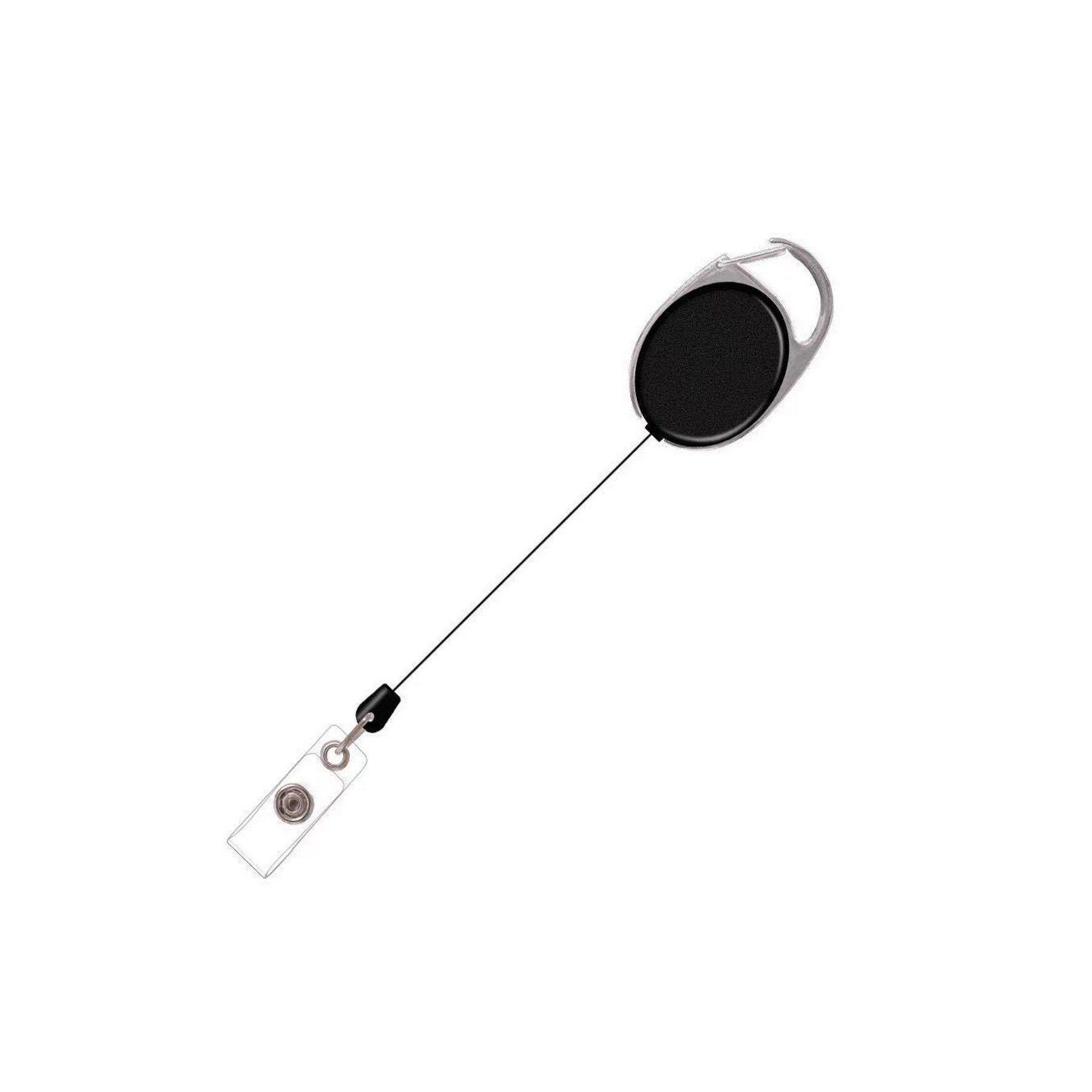 Full-Color Oval Carabiner Retractable Badge Reel with Belt Clip - High-Impact Branded Giveaway view 9